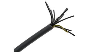Flerkärnig kabel, YY Oskärmad, PVC, 12x 0.5mm², 50m, Grå